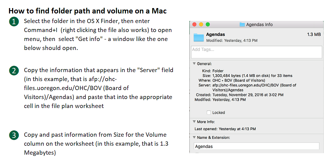 How to find volume information on Mac